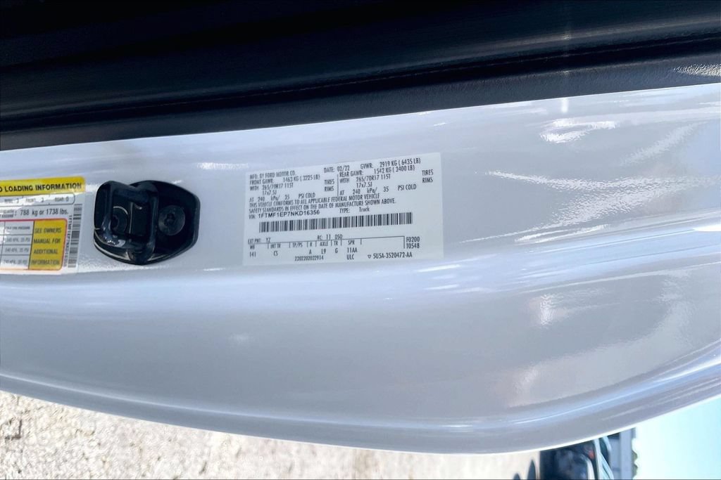 Certified 2022 Ford F150 XL w/ Equipment Group 101A High AWD/4WD image 31