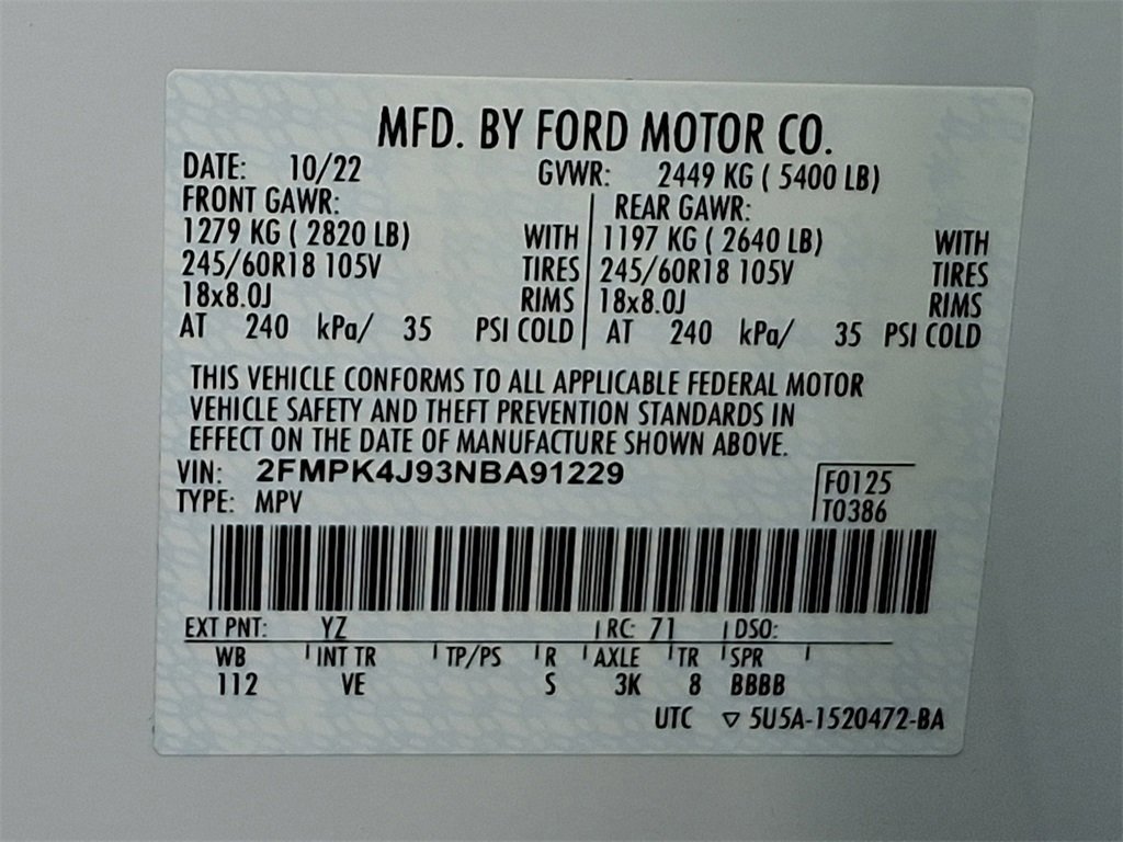 Certified 2022 Ford Edge SEL image 28