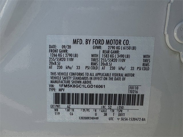 Certified 2020 Ford Explorer ST w/ Premium Technology Package image 35