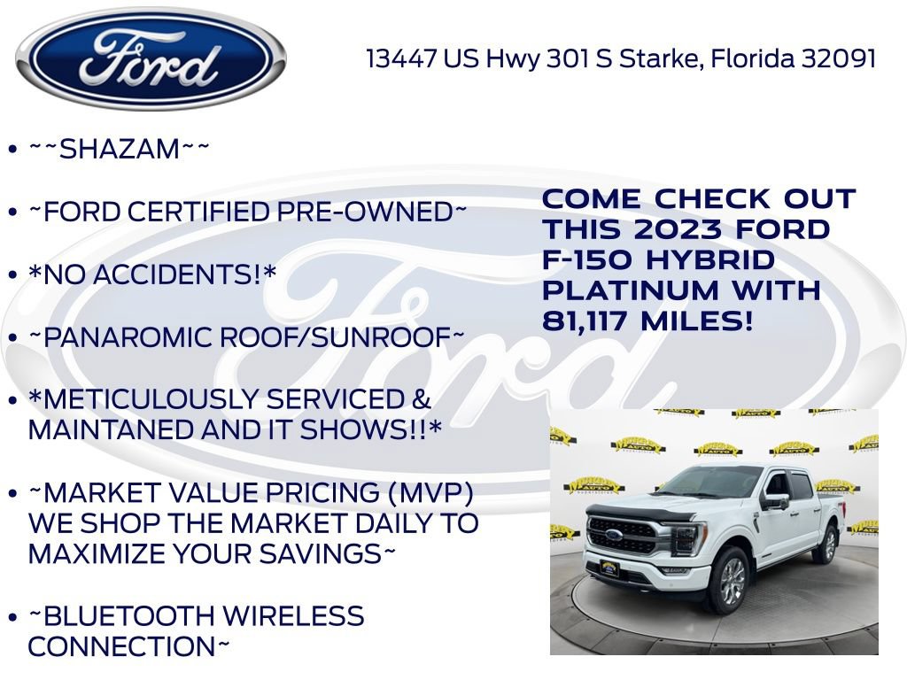 Certified 2023 Ford F150 Platinum w/ Equipment Group 701A High AWD/4WD image 6