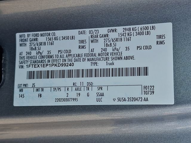 Certified 2023 Ford F150 XLT w/ Equipment Group 302A High AWD/4WD image 29