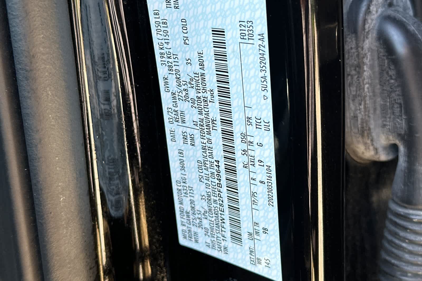 Certified 2023 Ford F150 Platinum w/ Equipment Group 701A High AWD/4WD image 29