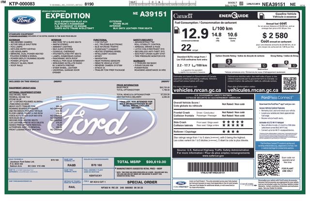 Certified 2022 Ford Expedition Platinum AWD/4WD image 37
