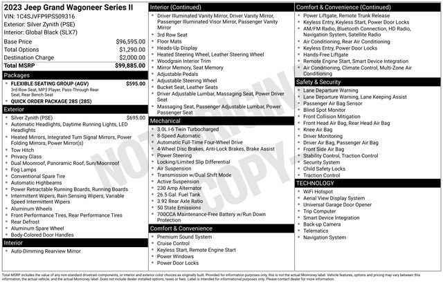 Used 2023 Jeep Grand Wagoneer Series II w/ Flexible Seating Group image 9