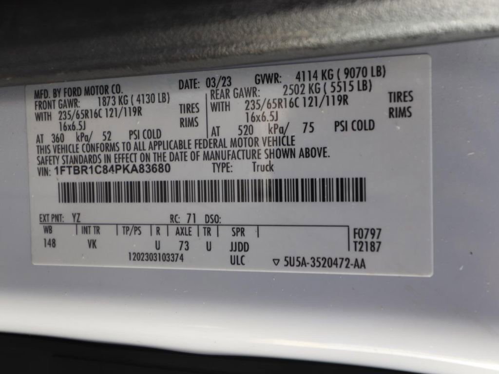 Certified 2023 Ford Transit 250 Medium Roof w/ Load Area Protection Package image 24