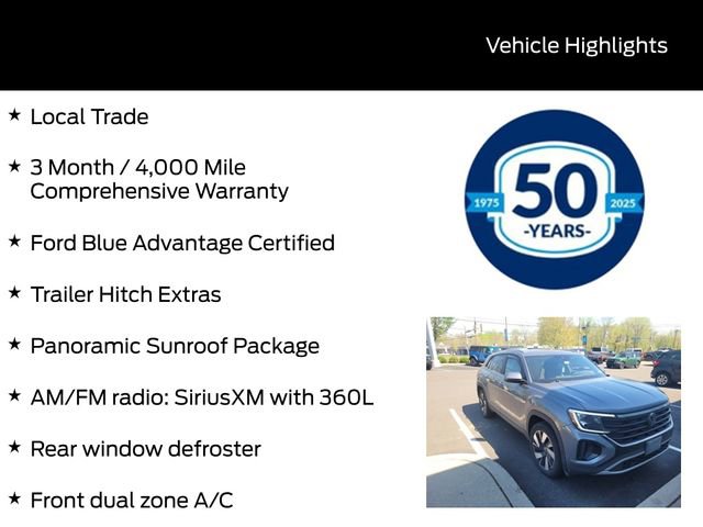 Used 2024 Volkswagen Atlas Cross Sport SE w/ Panoramic Sunroof Package AWD/4WD image 3