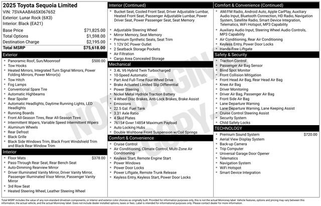 Used 2025 Toyota Sequoia Limited AWD/4WD image 39