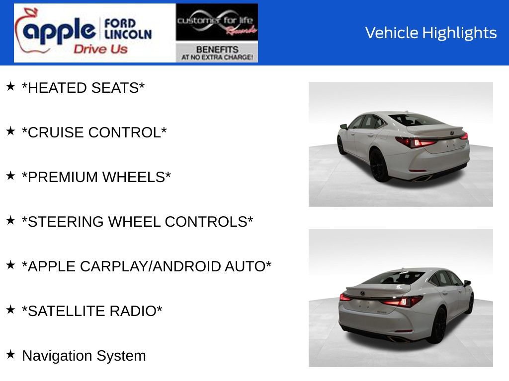 Used 2022 Lexus ES 350 F Sport w/ Accessory Package 2 image 11