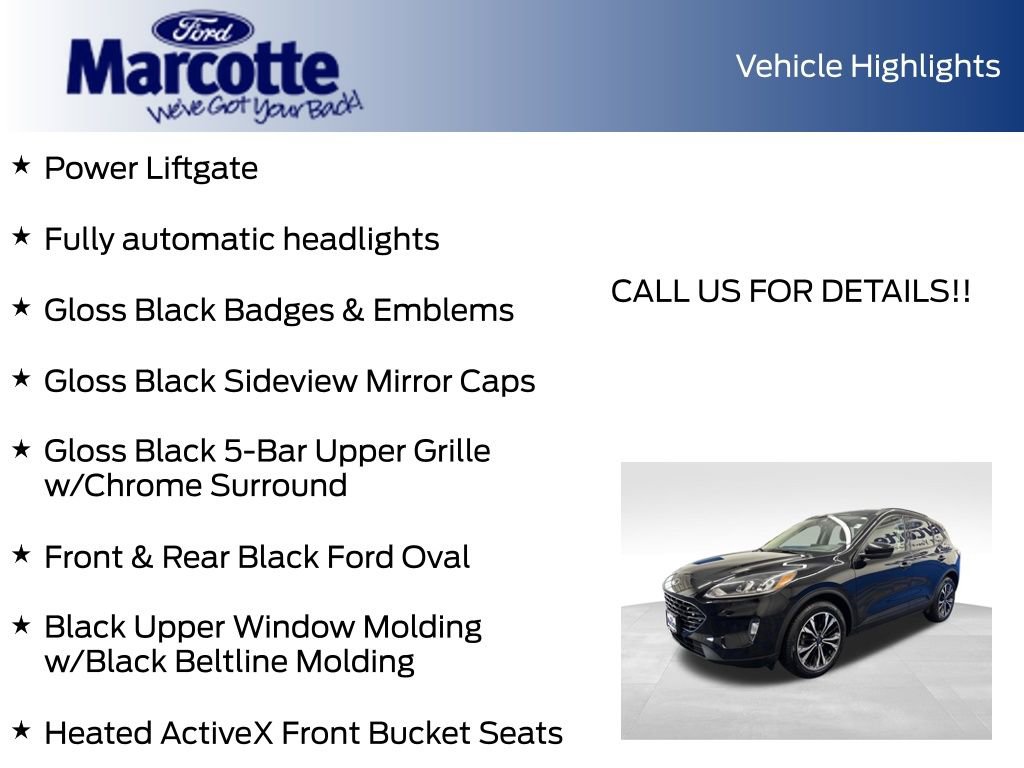 Certified 2022 Ford Escape SEL w/ SEL Stealth AWD Package image 22