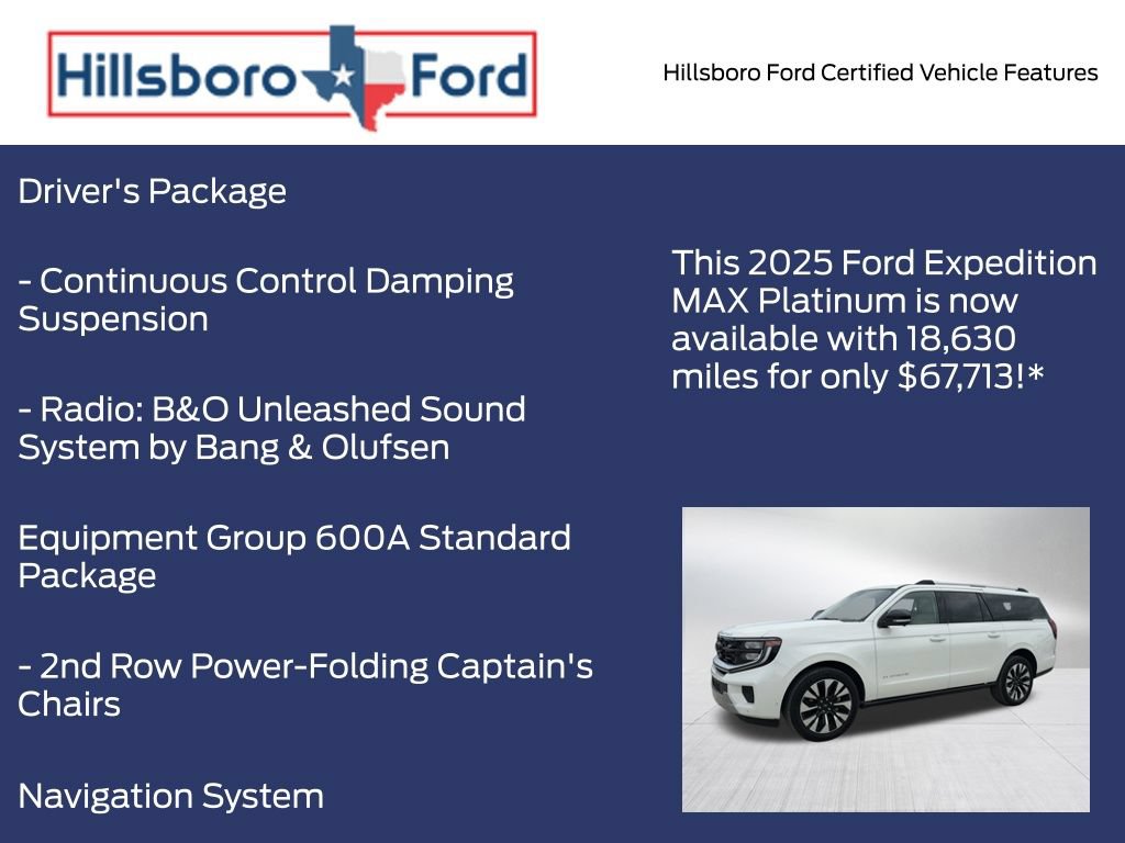 Certified 2025 Ford Expedition Max Platinum w/ Driver's Package AWD/4WD image 5