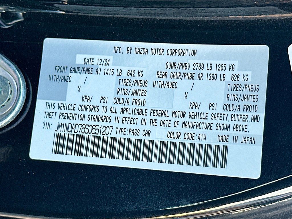 Used 2025 MAZDA MX-5 Miata Grand Touring w/ Weather Package image 25