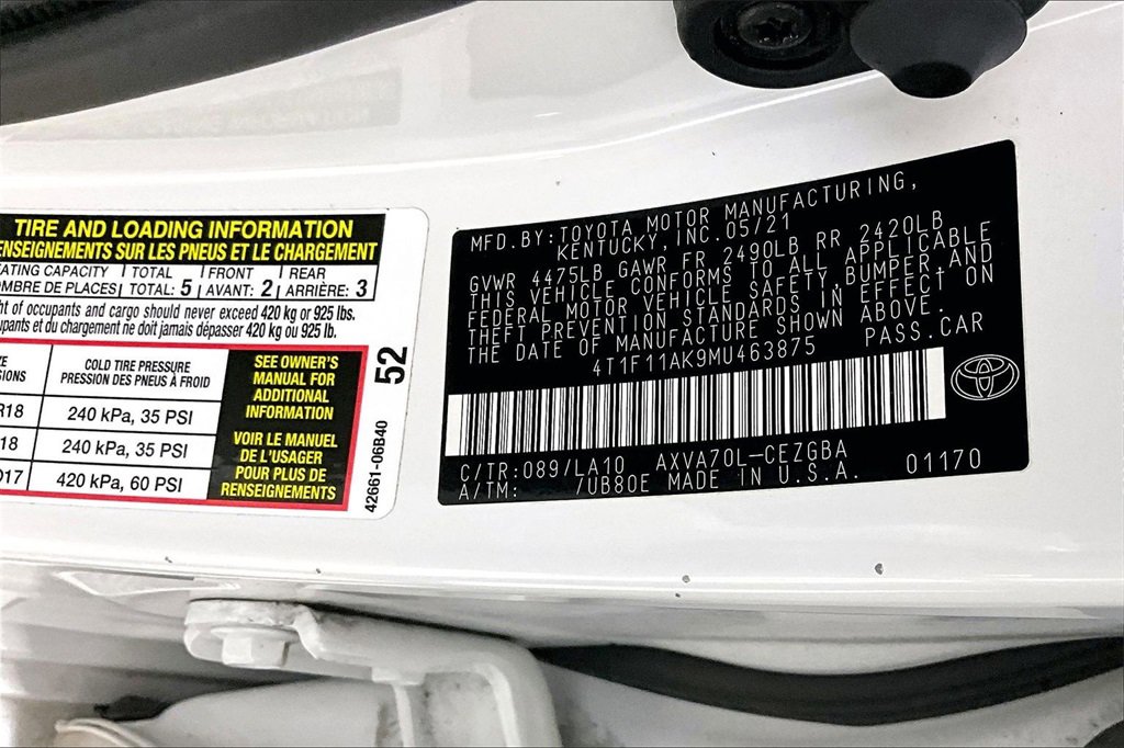 Used 2021 Toyota Camry XLE image 26