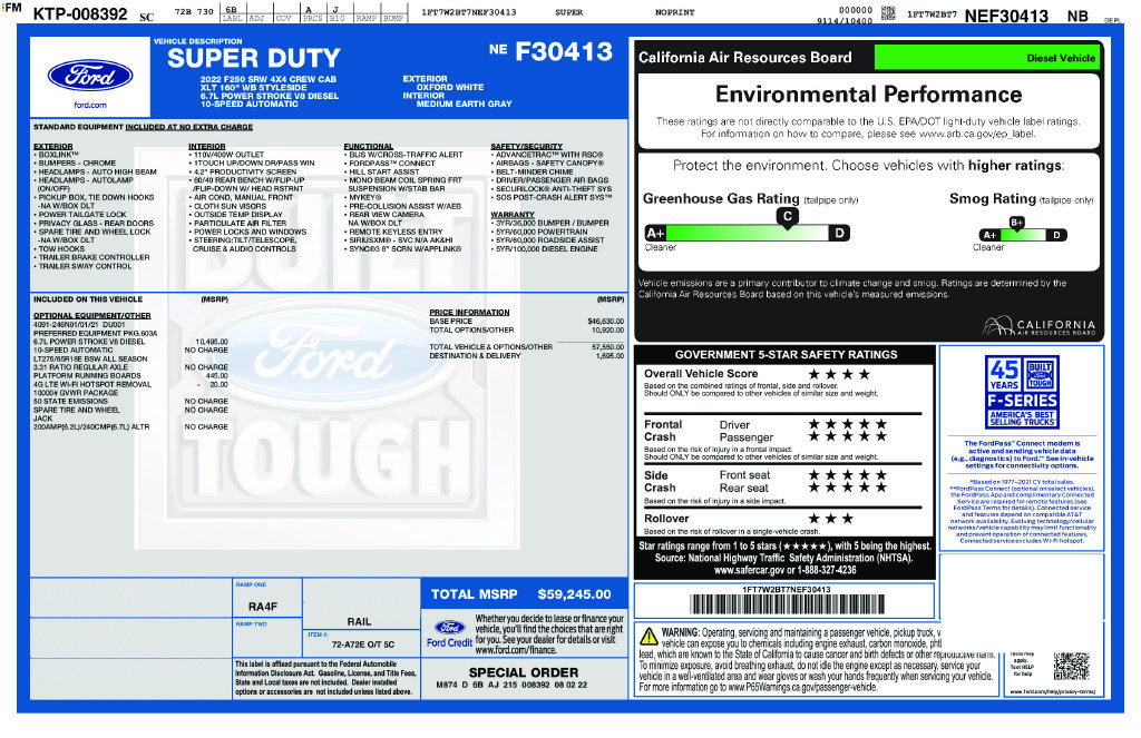 Certified 2022 Ford F250 XLT AWD/4WD image 2