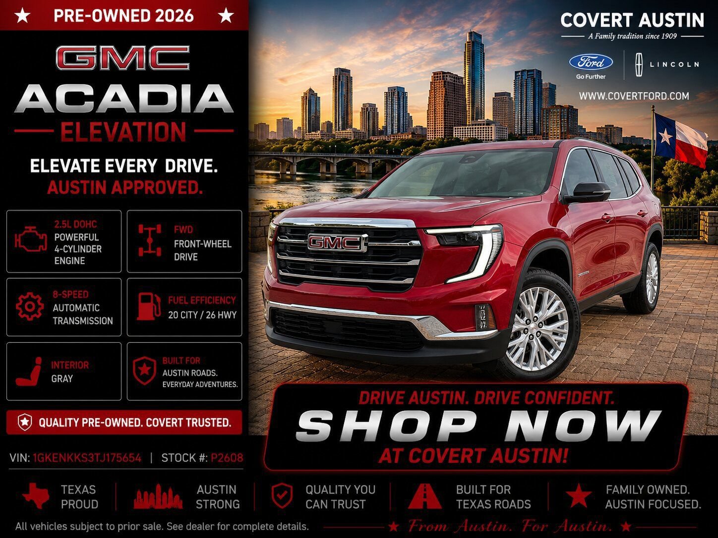 Used 2026 GMC Acadia Elevation w/ Elevation Premium Package