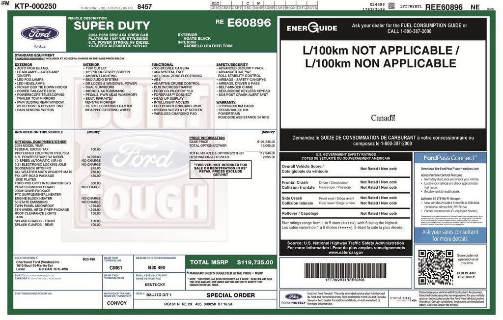 Certified 2024 Ford F250 Platinum AWD/4WD image 6