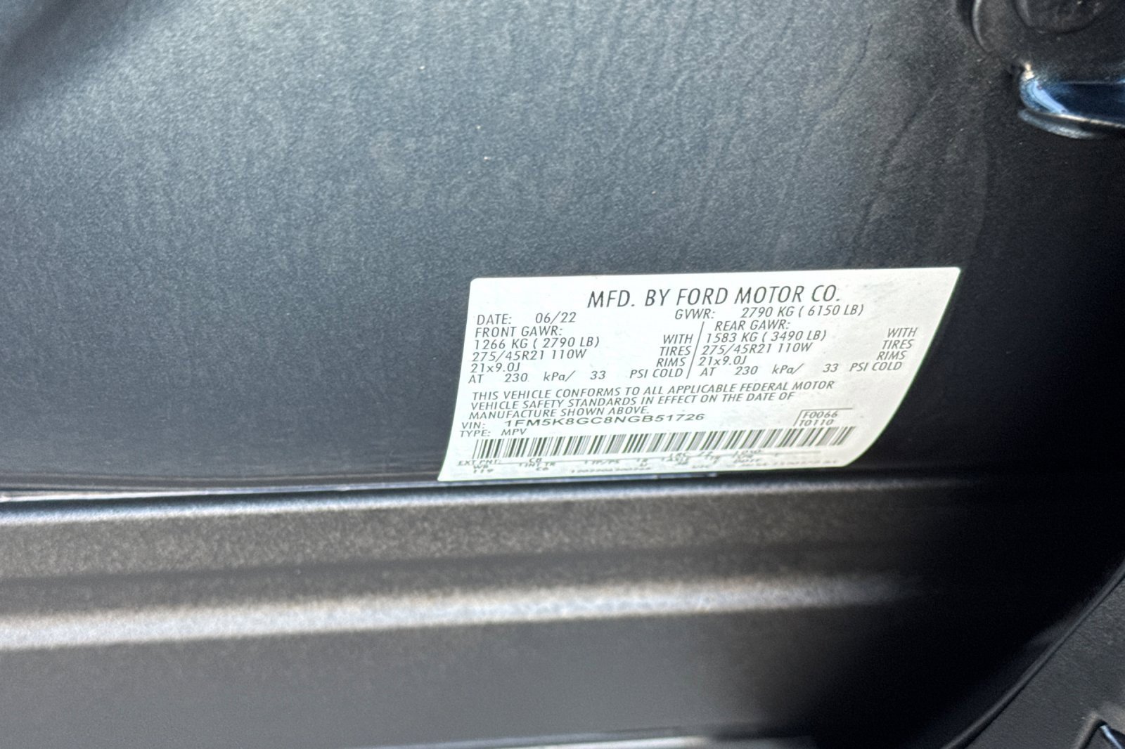 Certified 2022 Ford Explorer ST w/ Equipment Group 401A image 60