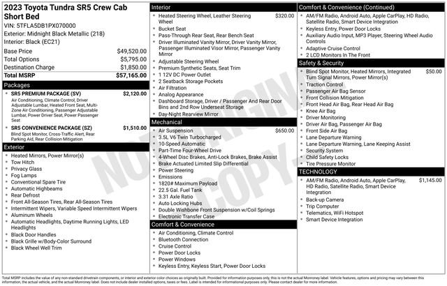 Used 2023 Toyota Tundra SR5 w/ SR5 Premium Package AWD/4WD image 6