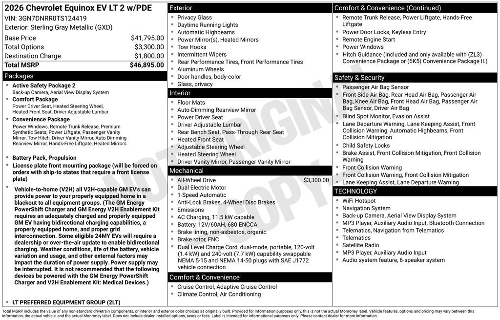 Used 2026 Chevrolet Equinox EV LT AWD/4WD image 26