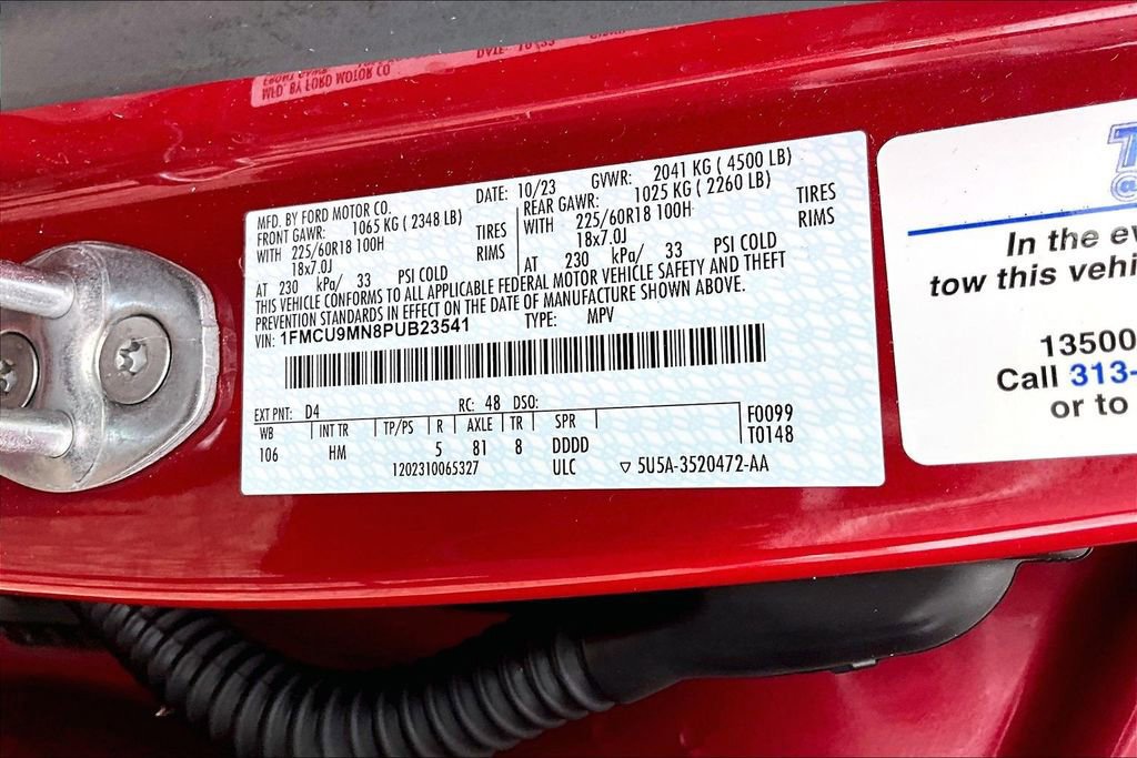 Certified 2023 Ford Escape ST-Line w/ Tech Pack #1 image 35