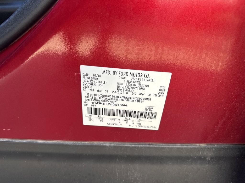 Certified 2018 Ford Explorer Limited w/ Ford Safe & Smart Package image 16