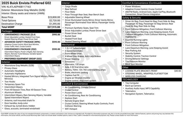 Used 2025 Buick Envista Preferred w/ Convenience I Package image 36