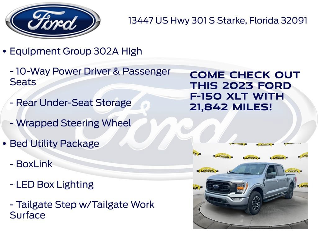 Certified 2023 Ford F150 XLT w/ Equipment Group 302A High AWD/4WD image 27