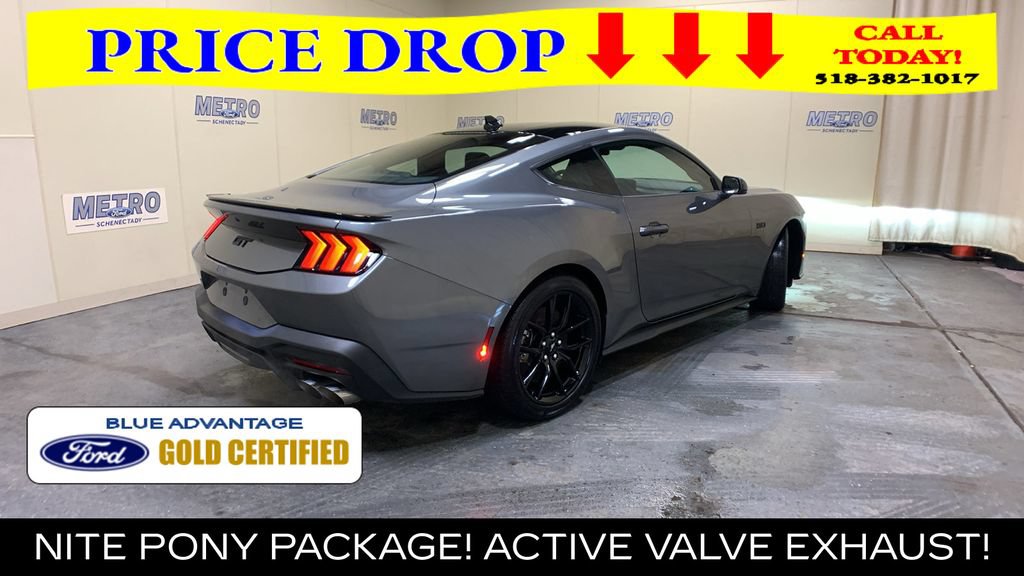 Certified 2025 Ford Mustang GT Premium w/ Mustang Nite Pony Package RWD image 3