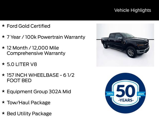Certified 2024 Ford F150 XLT w/ Equipment Group 302A MID image 6