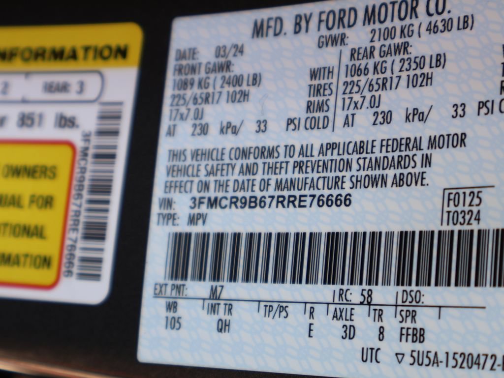 Certified 2024 Ford Bronco Sport Big Bend w/ Convenience Package AWD/4WD image 43