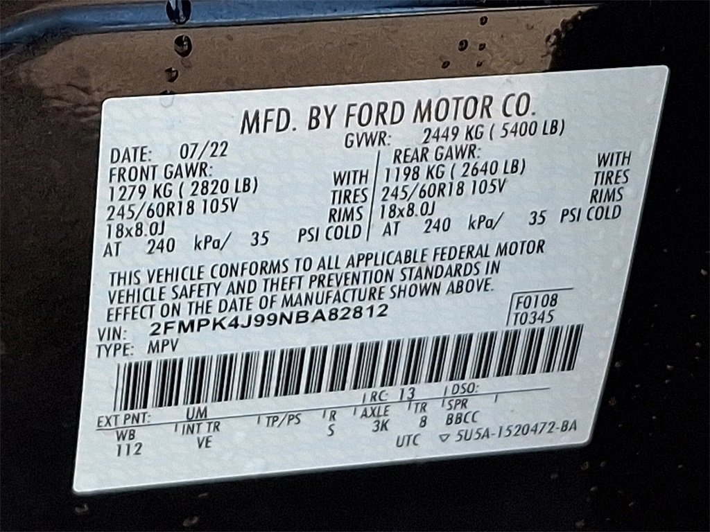 Certified 2022 Ford Edge SEL w/ Convenience Package image 28