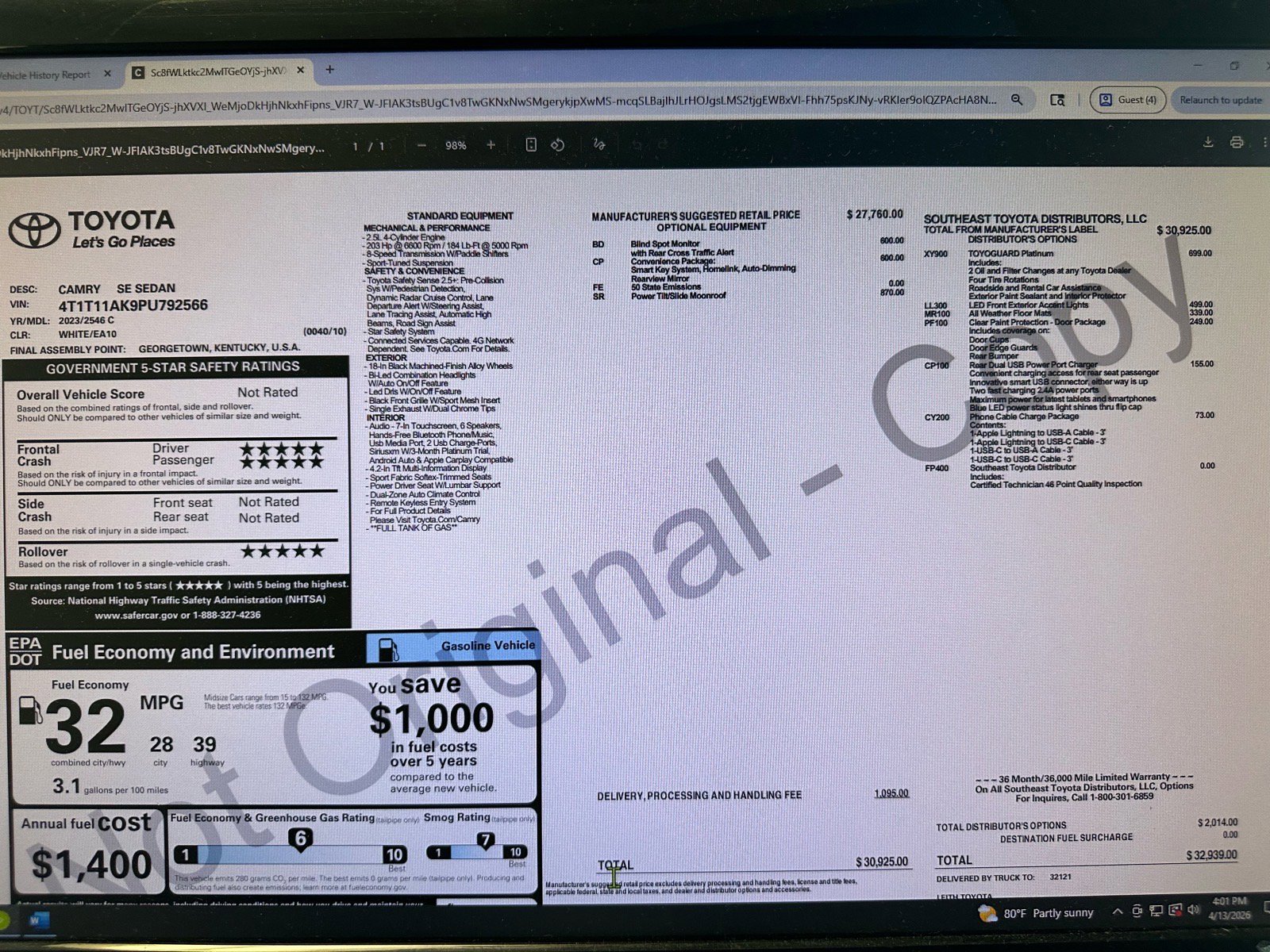 Used 2023 Toyota Camry SE w/ Convenience Package image 45