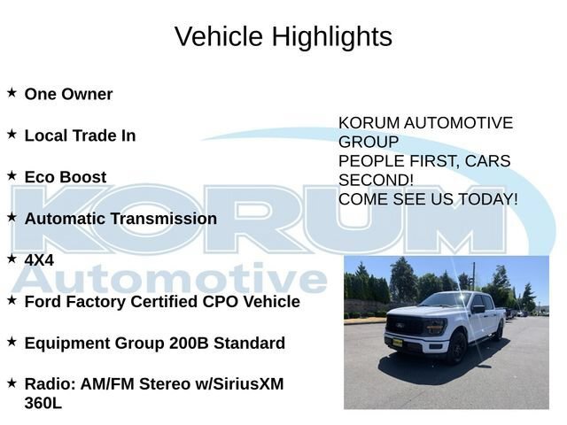 Certified 2025 Ford F150 STX AWD/4WD image 4