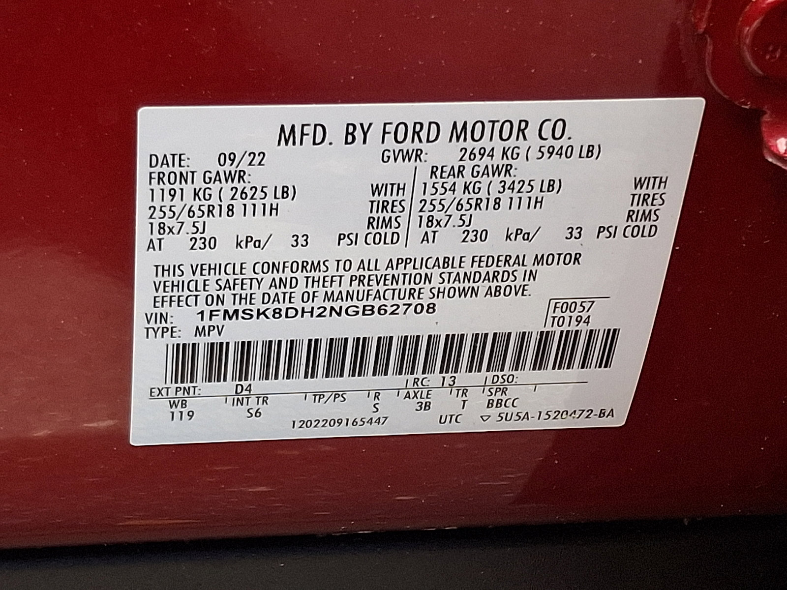 Certified 2022 Ford Explorer XLT w/ Equipment Group 202A AWD/4WD image 27