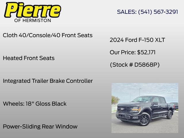 Certified 2024 Ford F150 XLT w/ Equipment Group 302A MID AWD/4WD image 38
