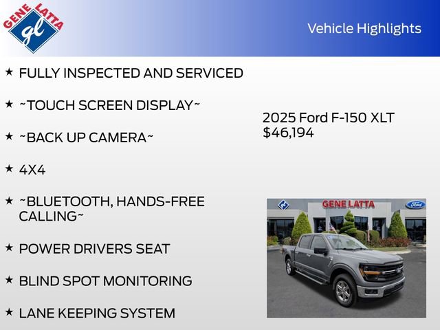 Certified 2025 Ford F150 XLT w/ Equipment Group 301A Standard AWD/4WD image 31
