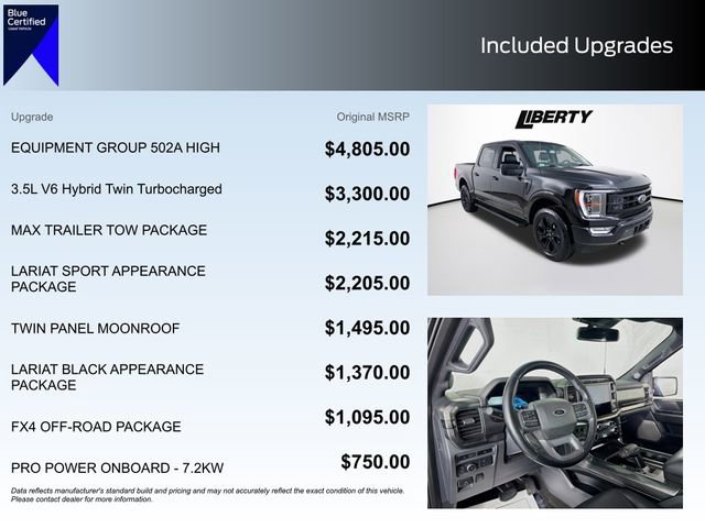 Certified 2023 Ford F150 Lariat w/ Equipment Group 502A High image 5