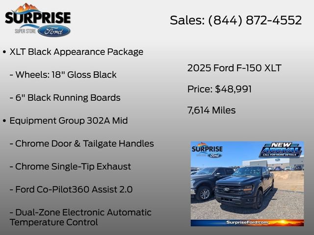 Certified 2025 Ford F150 XLT w/ Equipment Group 302A MID AWD/4WD image 13