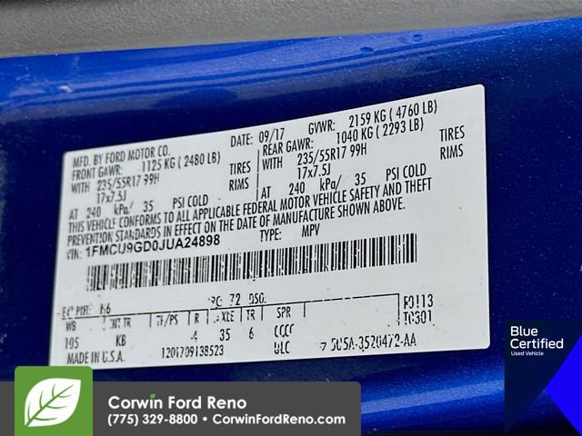 Certified 2018 Ford Escape SE AWD/4WD image 35