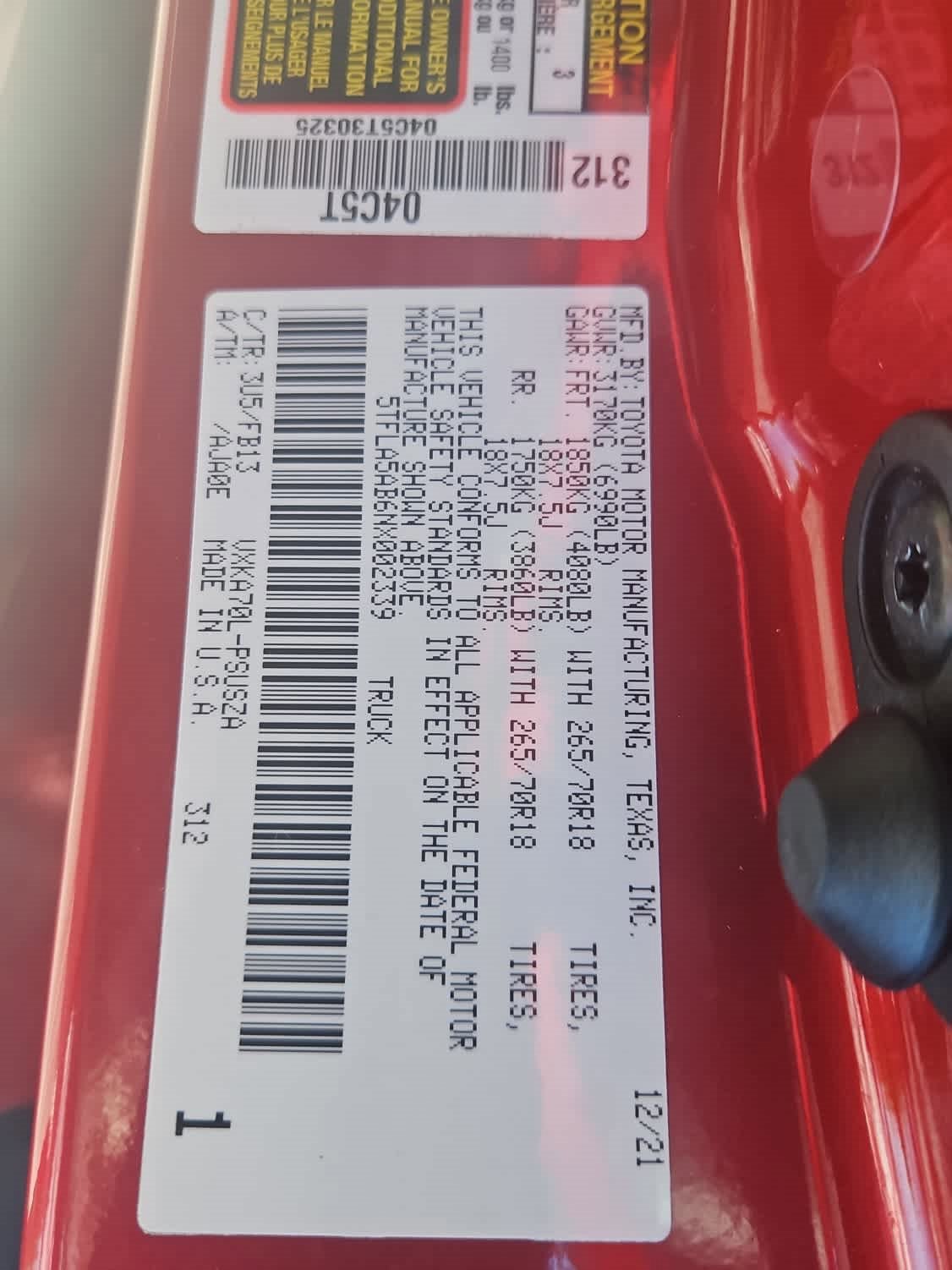 Used 2022 Toyota Tundra SR5 w/ Convenience Package image 21