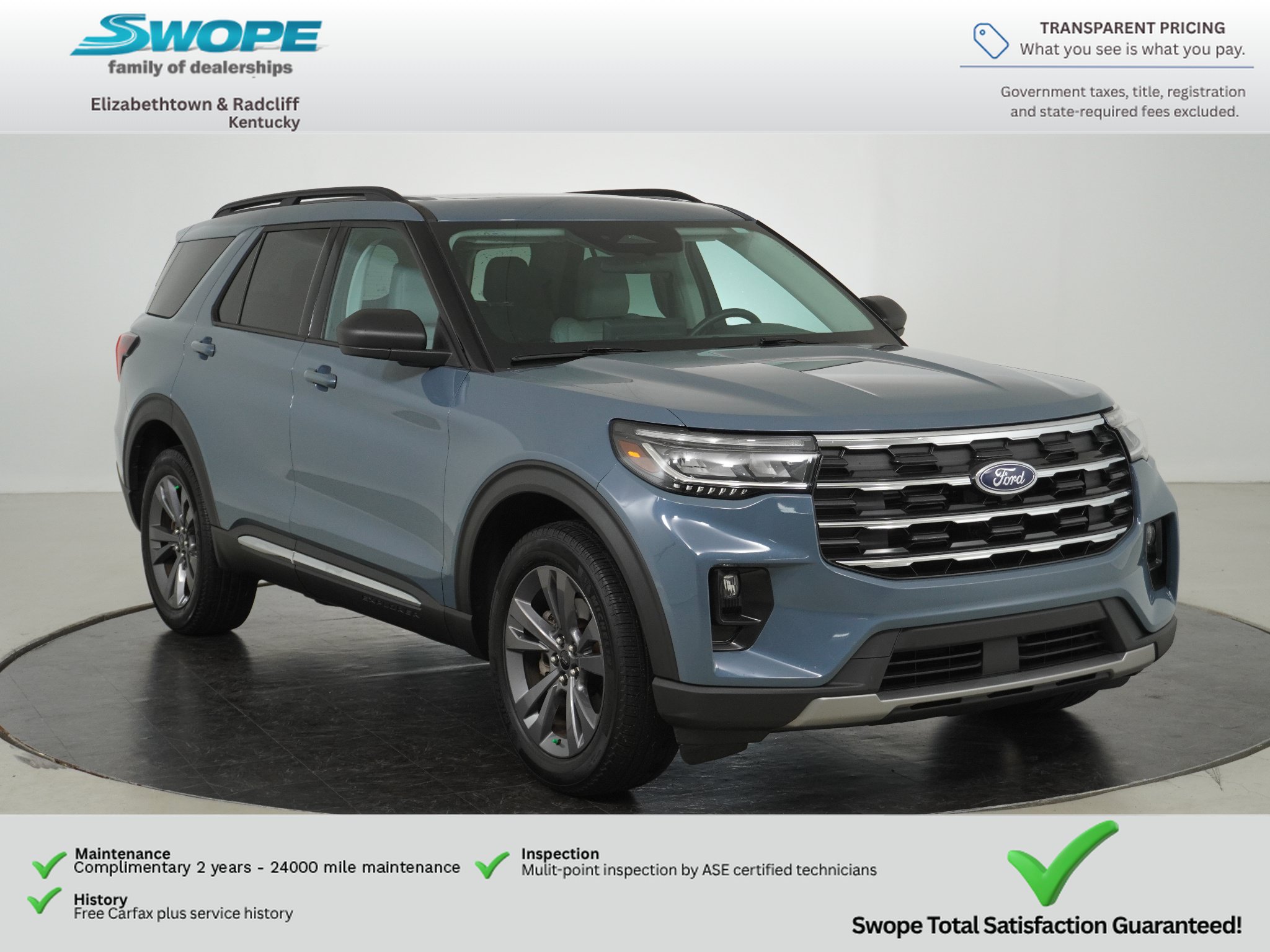 Certified 2025 Ford Explorer Active w/ Active Comfort Package AWD/4WD image 1