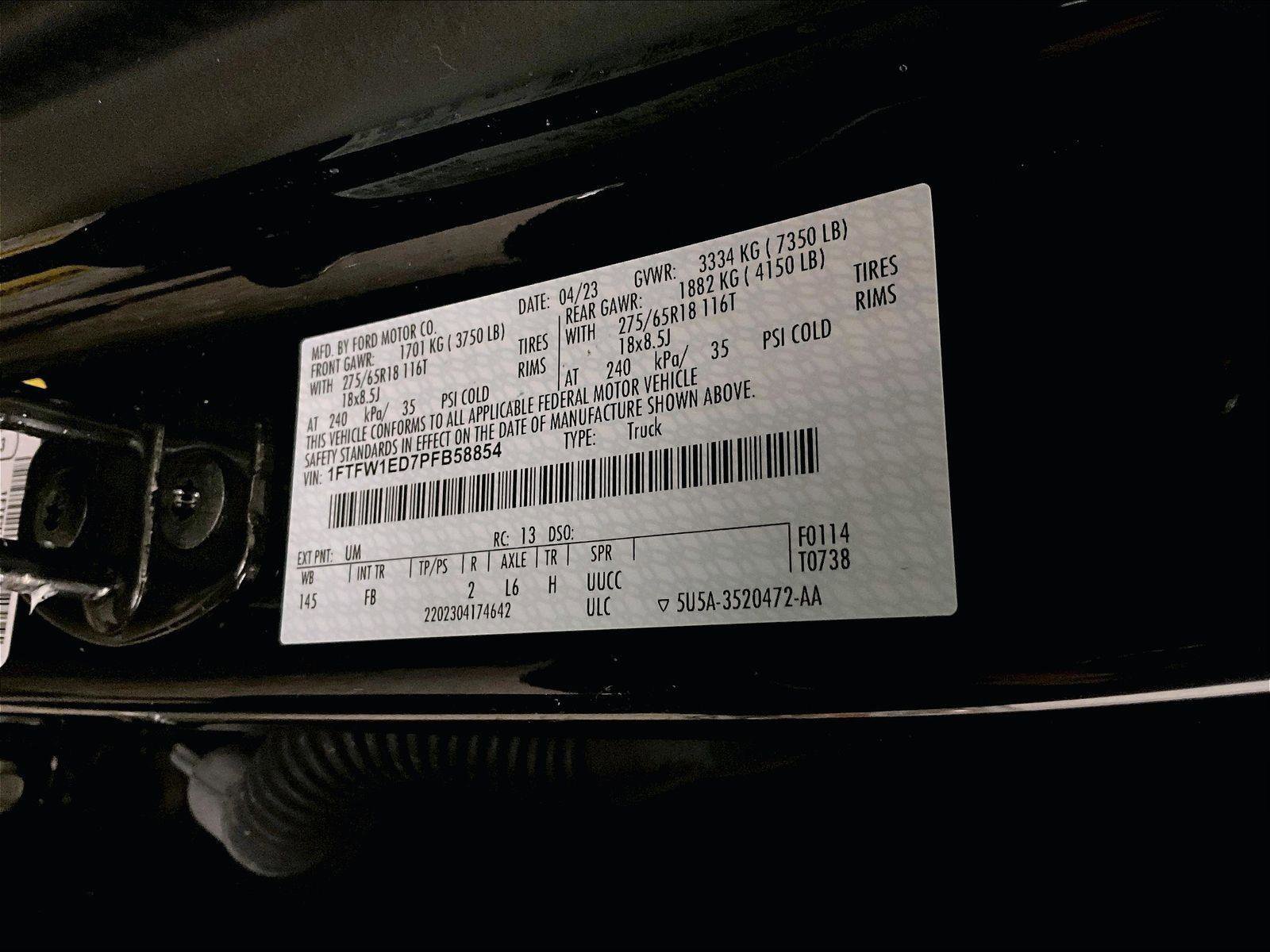 Certified 2023 Ford F150 XLT w/ Equipment Group 302A High AWD/4WD image 33
