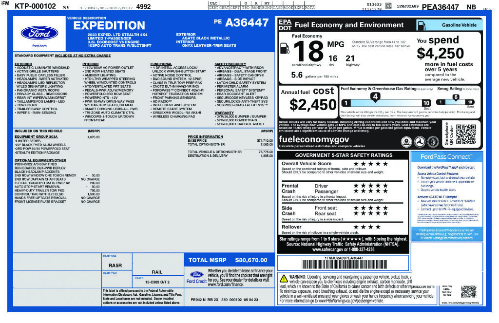 Certified 2023 Ford Expedition Limited AWD/4WD image 30