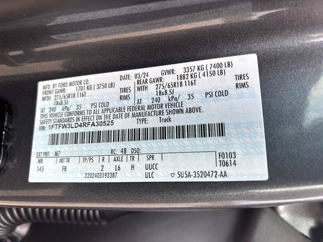 Certified 2024 Ford F150 XLT w/ Equipment Group 302A MID AWD/4WD image 21
