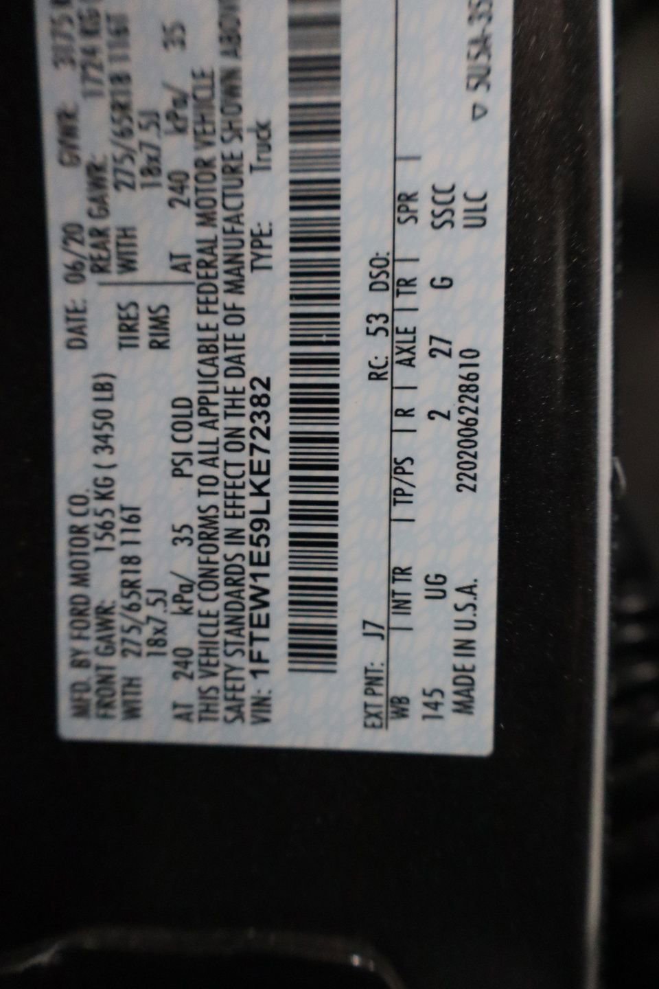 Certified 2020 Ford F150 XLT w/ Equipment Group 302A Luxury image 27