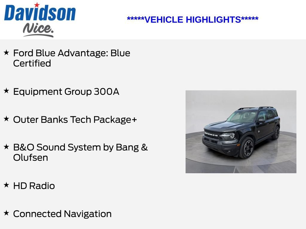 Certified 2025 Ford Bronco Sport Outer Banks w/ Outer Banks Tech Package+ AWD/4WD image 5