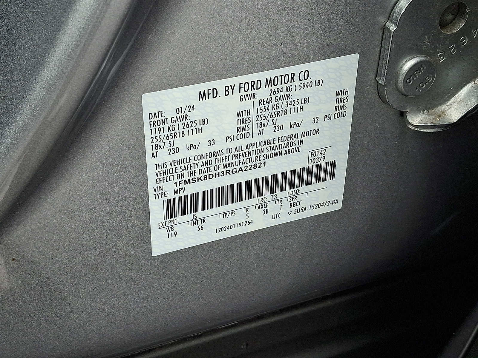 Certified 2024 Ford Explorer XLT w/ Equipment Group 202A image 28