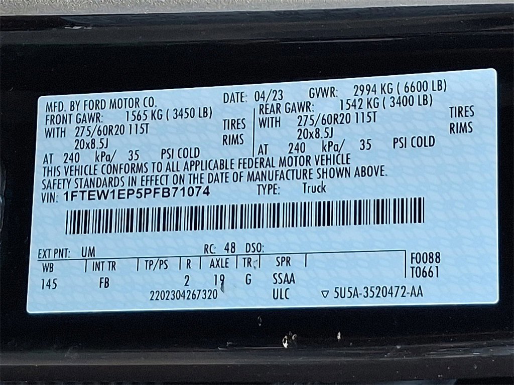 Certified 2023 Ford F150 XLT w/ Equipment Group 302A High image 29