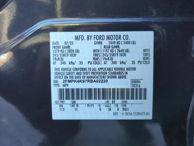 Certified 2024 Ford Edge Titanium w/ Equipment Group 301A image 25
