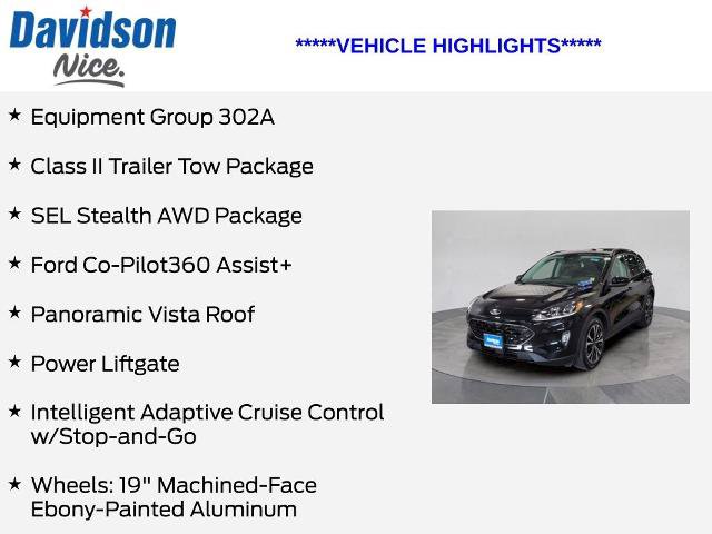 Certified 2022 Ford Escape SEL w/ SEL Stealth AWD Package image 5