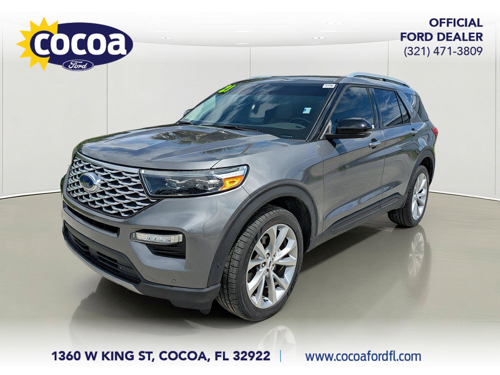 Certified 2021 Ford Explorer Platinum w/ Equipment Group 601A